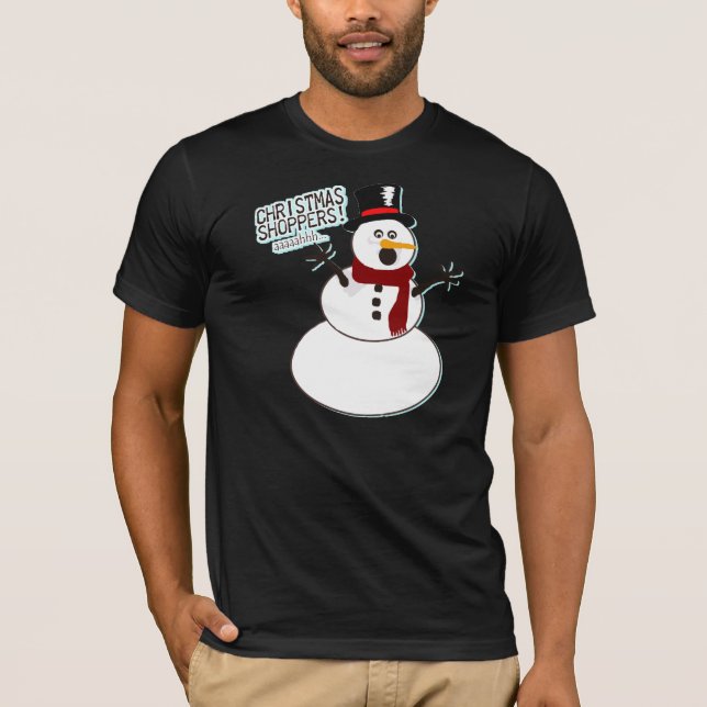 Christmas Shoppers Ahhhhhh! T-Shirt (Front)