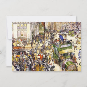 Christmas Shoppers on Fifth Avenue (New York City) Card