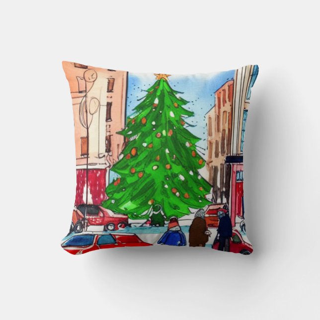 Christmas Shopping Cushion (Front)