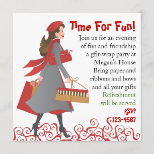 Christmas Shopping Invitation