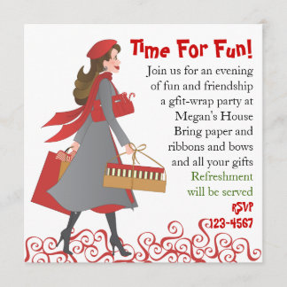 Christmas Shopping Invitation