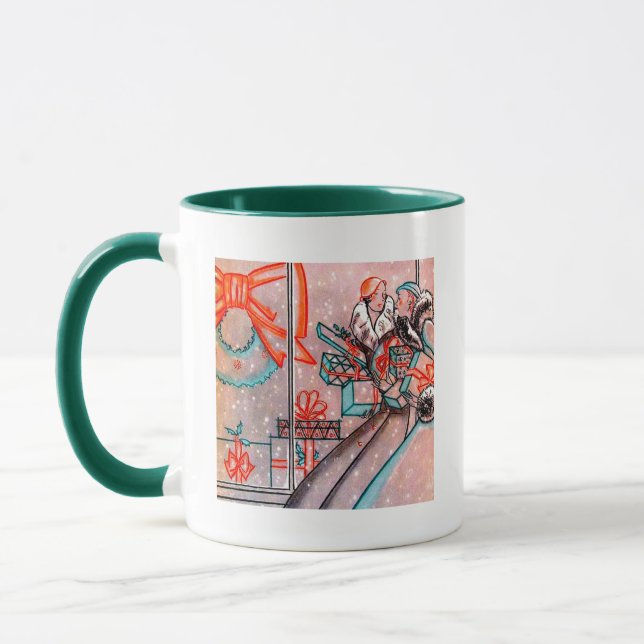 Christmas Shopping Mug (Left)