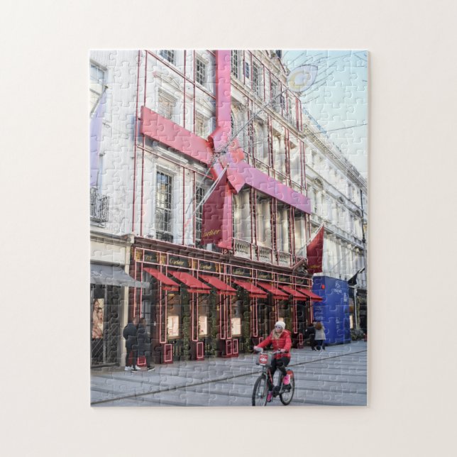 Christmas Shopping, New Bond Street, London, UK Jigsaw Puzzle (Vertical)