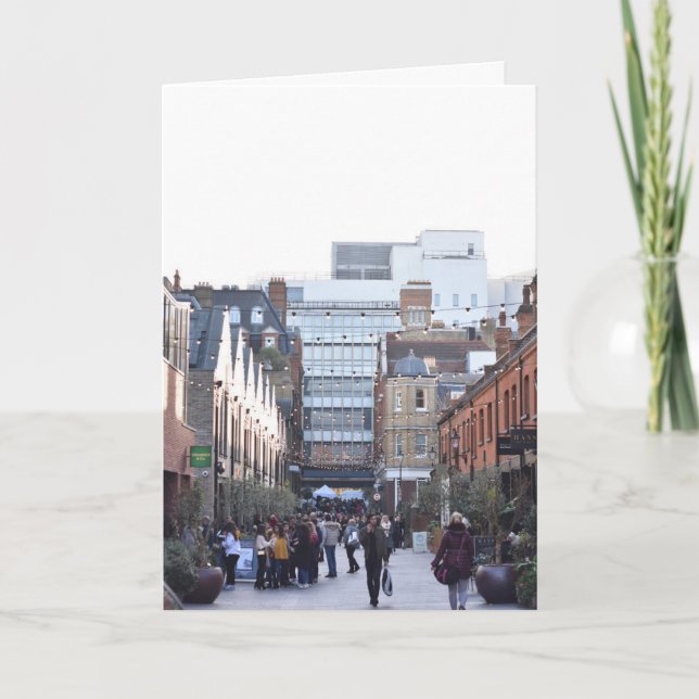 Christmas Shopping on Pavilion Road London UK Card (Front)