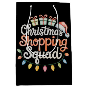 Christmas Shopping Squad Xmas Matching Family Medium Gift Bag