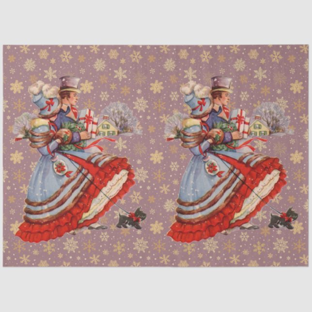 Christmas Shopping Tissue Paper (Front)