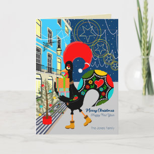 Christmas shopping with the Portuguese Rooster Card