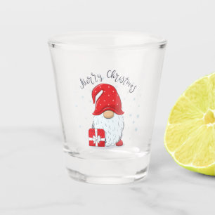 Christmas Shot Glass   Christmas Gnome