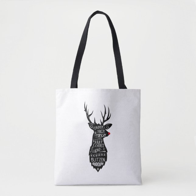 Christmas Shoulder Tote Bag (Front)