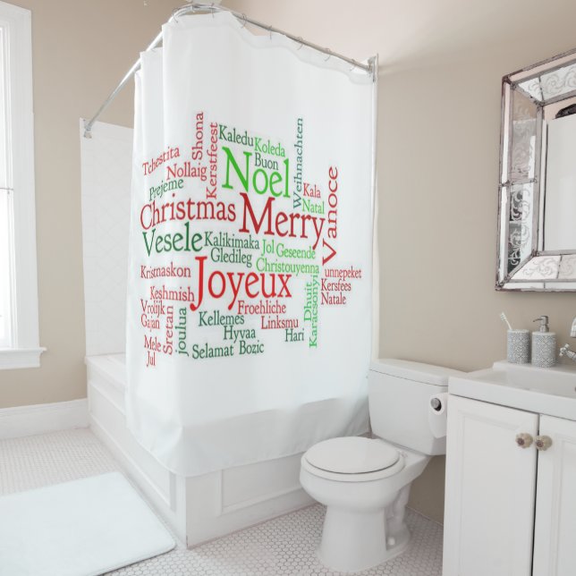 Christmas Shower Curtain (In Situ)