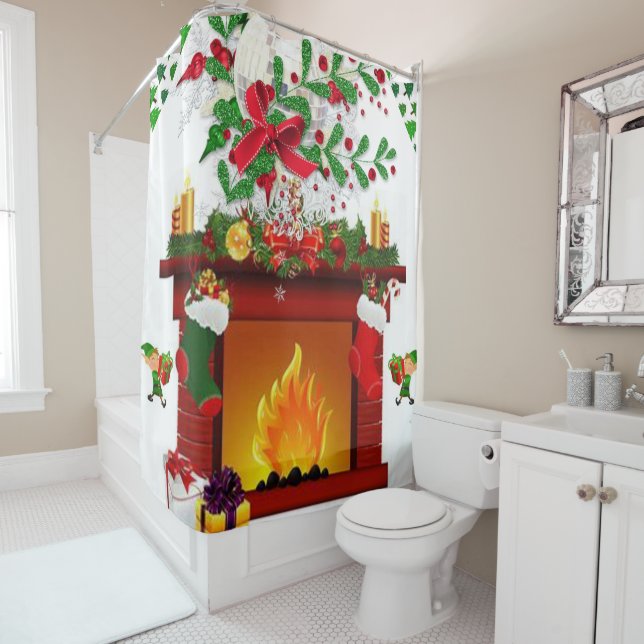 Christmas Shower Curtain (In Situ)