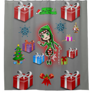 Christmas Shower Curtain