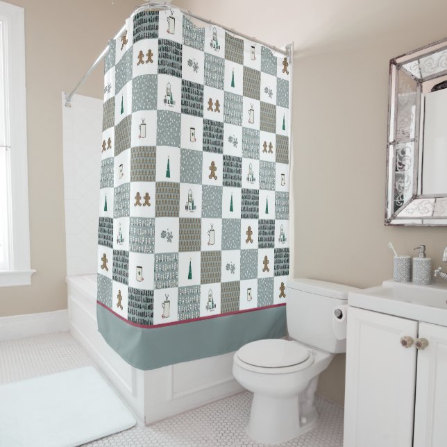 Christmas Shower Curtain (In Situ)
