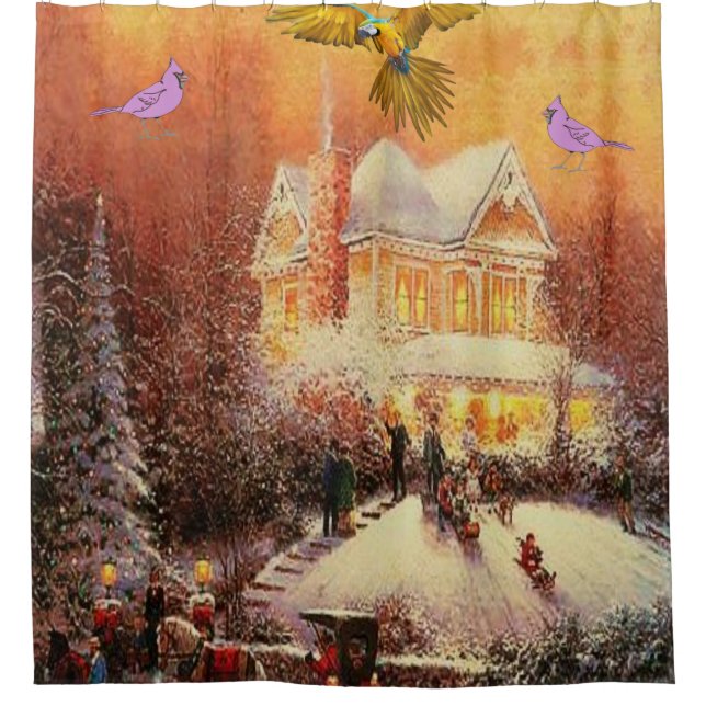 Christmas Shower Curtain (Front)