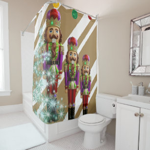 Christmas Shower Curtain, Soldier Curtain
