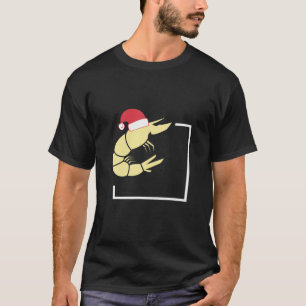 Christmas Shrimp - Shrimp With Santa Hat Tee