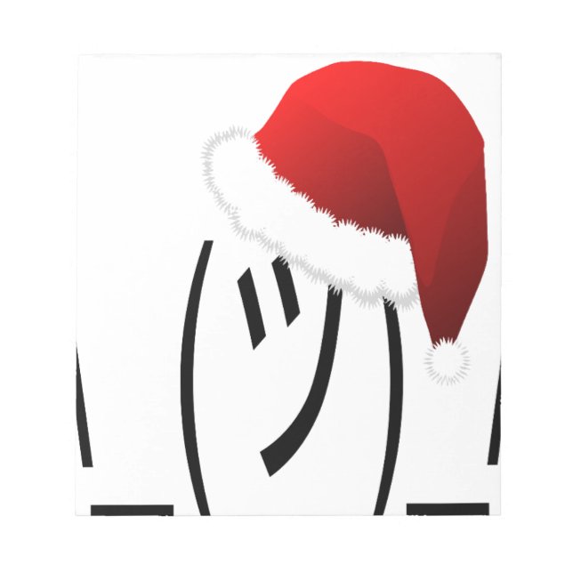christmas shrug emoji notepad (Front)