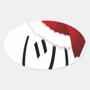 christmas shrug emoji oval sticker