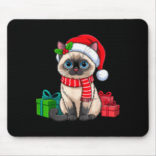 Christmas Siamese Cat Holiday Kitten Xmas Men Wome Mouse Mat