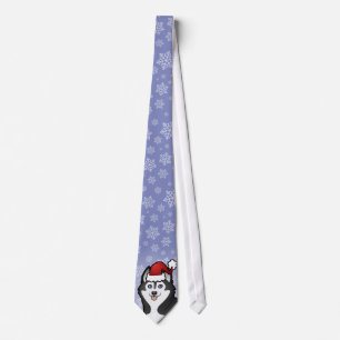 Christmas Siberian Husky / Alaskan Malamute Tie