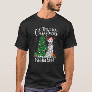 Christmas Siberian Husky Pajama Dog Xmas T-Shirt