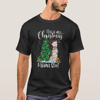 Christmas Siberian Husky Pajama Dog Xmas T-Shirt