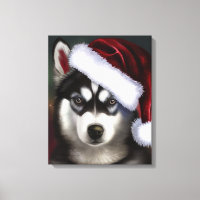 Christmas Siberian Husky / Sled Dog