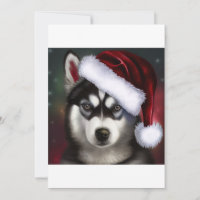 Christmas Siberian Husky / Sled Dog T-Shirt
