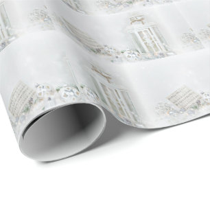 Christmas Silent Night Lantern Wrapping Paper