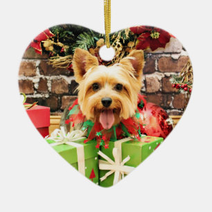 Christmas - Silky Terrier - Haley Ceramic Tree Decoration