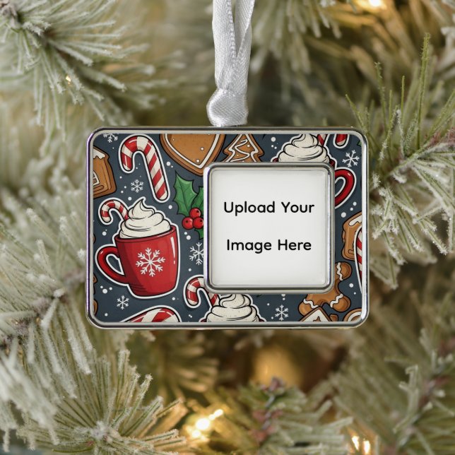 Christmas Silver Plated Framed Ornament (Tree)