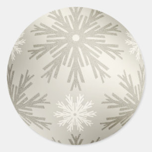 Christmas Silver Snowflakes stickers