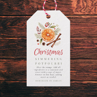Christmas Simmering Potpourri Gift Tags