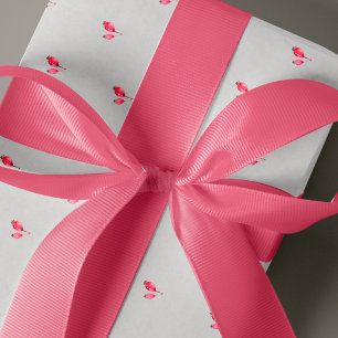 Christmas simple modern pink satin ribbon