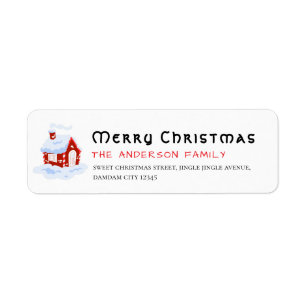 Christmas Simple Return Address