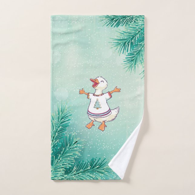 Christmas Singer Fun Funny Hand Towel (Hand Towel)