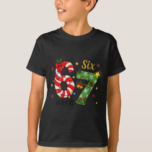 Christmas Six Seven Funny Trendy 6 7 Viral Meme  T-Shirt