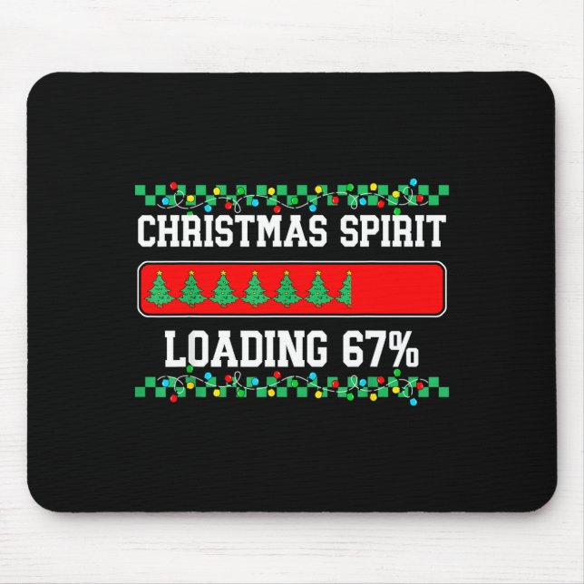 Christmas Six Seven Srit Loading 67 Meme Gen Z Alp Mouse Mat (Front)