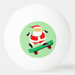 Christmas Skateboarding Skateboarder Ping Pong Ball