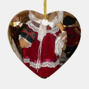 Christmas Skater Teddy Bear Collection. Ceramic Tree Decoration