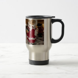 Christmas Skater Teddy Bear Collection. Travel Mug