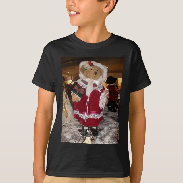 Christmas Skater Teddy Bear T-Shirt (Front)