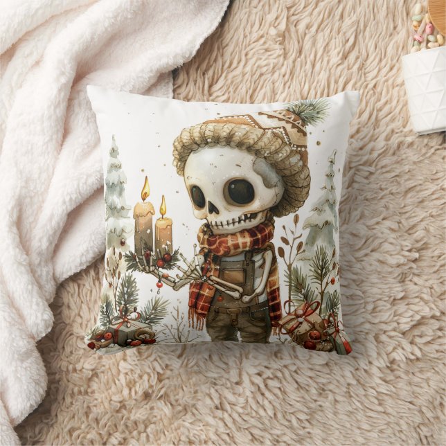 Christmas Skeleton Cushion (Blanket)