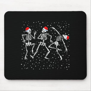 Christmas Skeleton Dancing Funny Xmas Mouse Mat