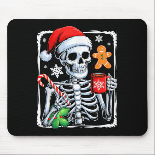 Christmas Skeleton Hot Chocolate Funny Xmas Men Wo Mouse Mat