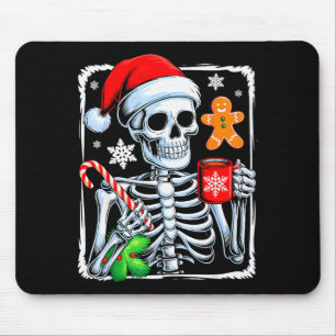 Christmas Skeleton Hot Chocolate Funny Xmas Men Wo Mouse Mat