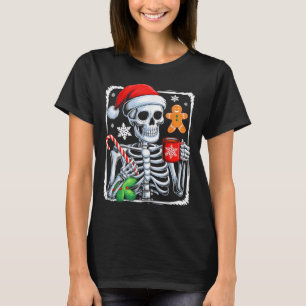Christmas Skeleton Hot Chocolate Funny Xmas Men Wo T-Shirt