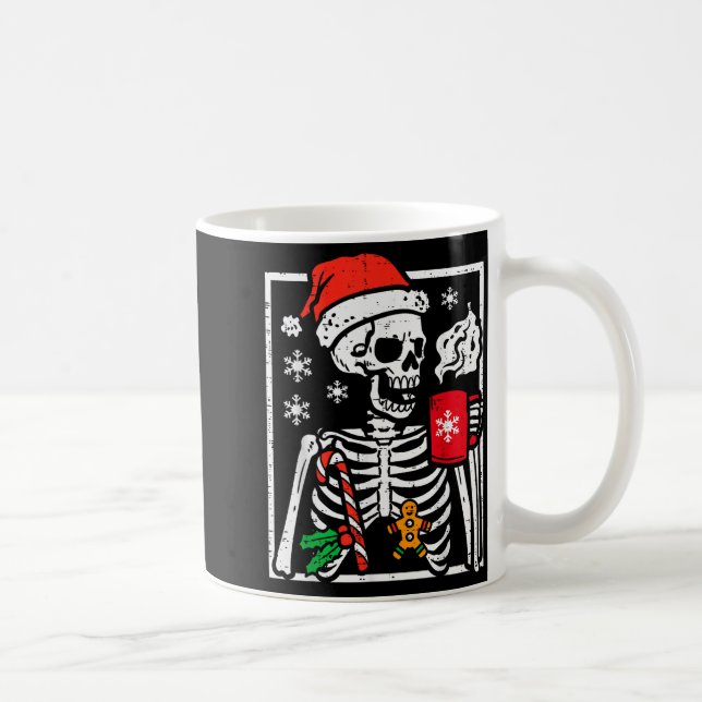 Christmas Skeleton Hot Chocolate Xmas Men Women Ki Coffee Mug (Right)