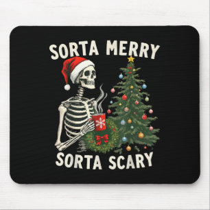 Christmas Skeleton Sorta Merry Sorta Y Xmas Men Wo Mouse Mat