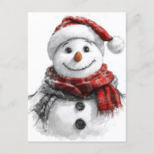 Christmas Sketch Poster Postcard
